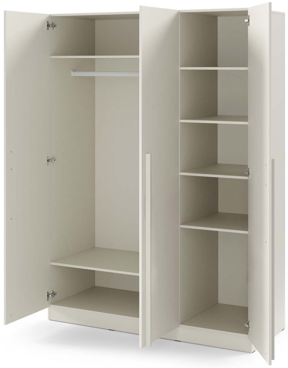Nowoczesna szafa uchylna 150 cm BRAGA - kaszmir | Szafy trzydrzwiowe Desire Furniture