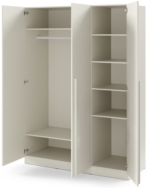 Nowoczesna szafa uchylna 150 cm BRAGA - kaszmir | Szafy trzydrzwiowe Desire Furniture