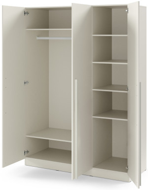 Nowoczesna szafa uchylna 150 cm BRAGA - kaszmir | Szafy trzydrzwiowe Desire Furniture