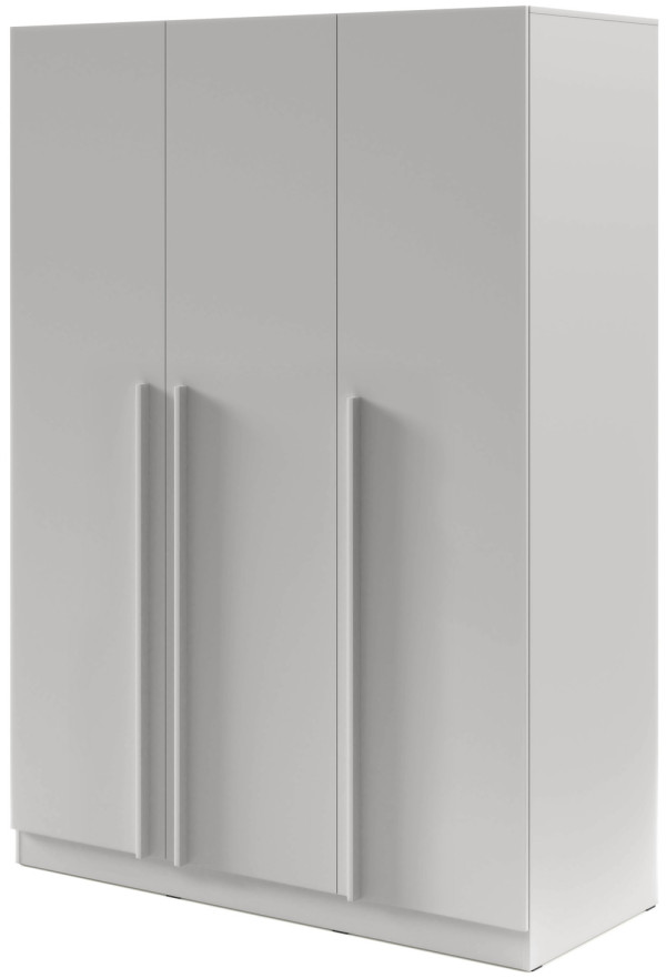 Nowoczesna szafa uchylna 150 cm BRAGA - szary platynowy