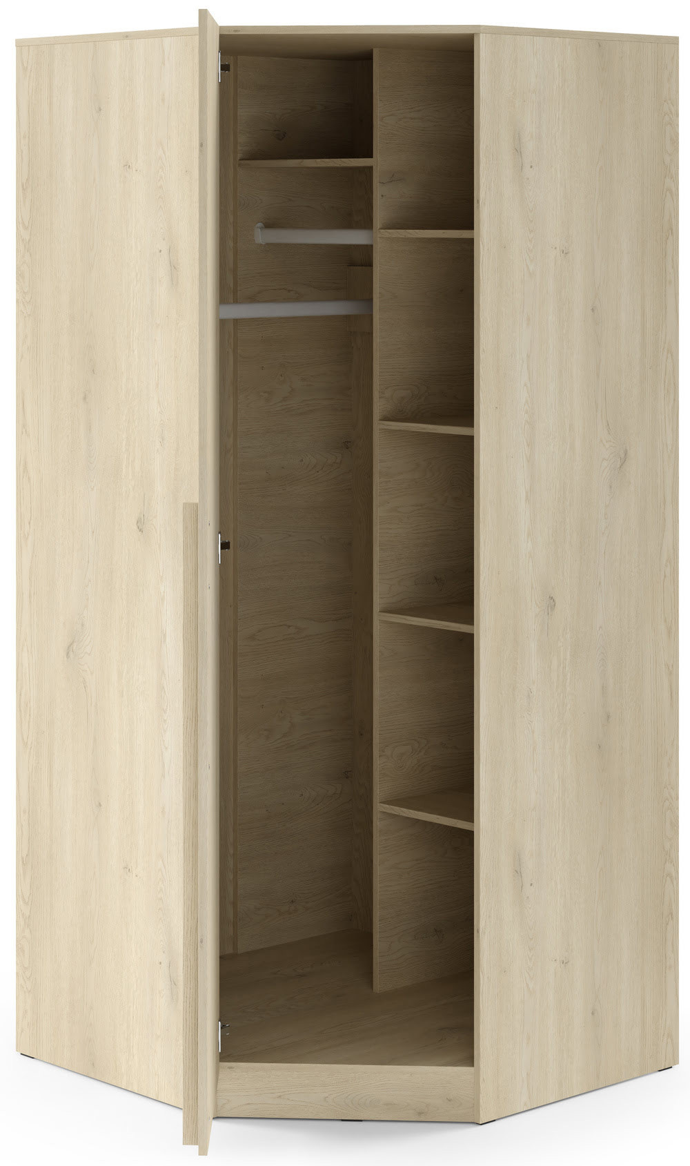 Szafa narożna do salonu i przedpokoju 95 cm BRAGA - dąb cremona | Szafy narożne Desire Furniture