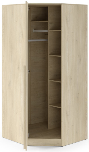 Szafa narożna do salonu i przedpokoju 95 cm BRAGA - dąb cremona | Szafy narożne Desire Furniture