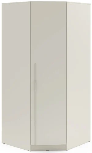 Szafa narożna z metalowymi uchwytami 95 cm BRAGA - kaszmir
