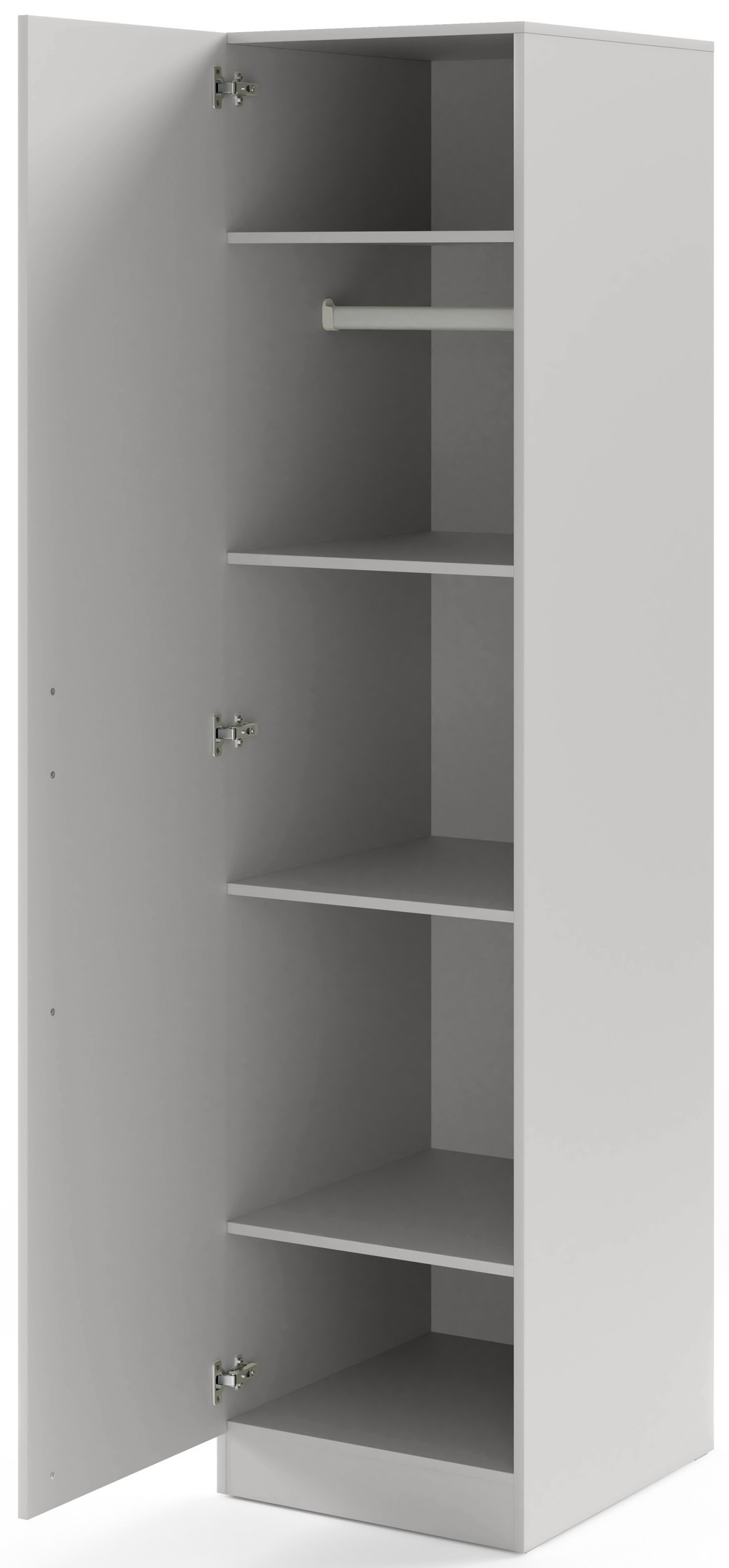 Szafa słupek do przedpokoju i garderoby 50 cm BRAGA - szary platynowy | Szafy uchylne Desire Furniture Szafa słupek do przedpokoju i garderoby 50 cm BRAGA - szary platynowy | Szafy uchylne Desire Furniture