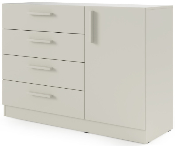 Mała komoda z szufladami 121 cm BRAGA - kaszmir