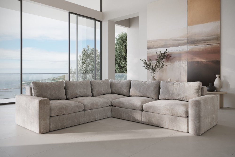 Narożnik SOFFICE L Model 14 XL z dwoma boczkami