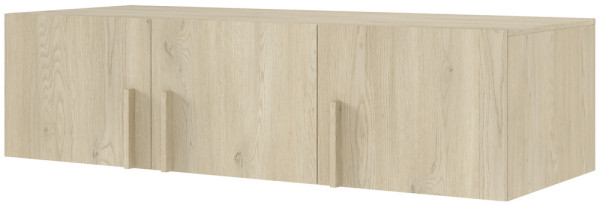 Trzydrzwiowa nadstawka na szafę BRAGA 150 cm - dąb cremona