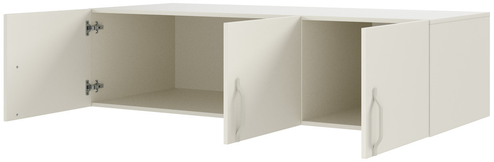 Trzydrzwiowa nadstawka na szafę BRAGA z metalowymi uchwytami 150 cm - kaszmir | Nadstawki meblowe Desire Furniture Trzydrzwiowa nadstawka na szafę BRAGA z metalowymi uchwytami 150 cm - kaszmir | Nadstawki meblowe Desire Furniture