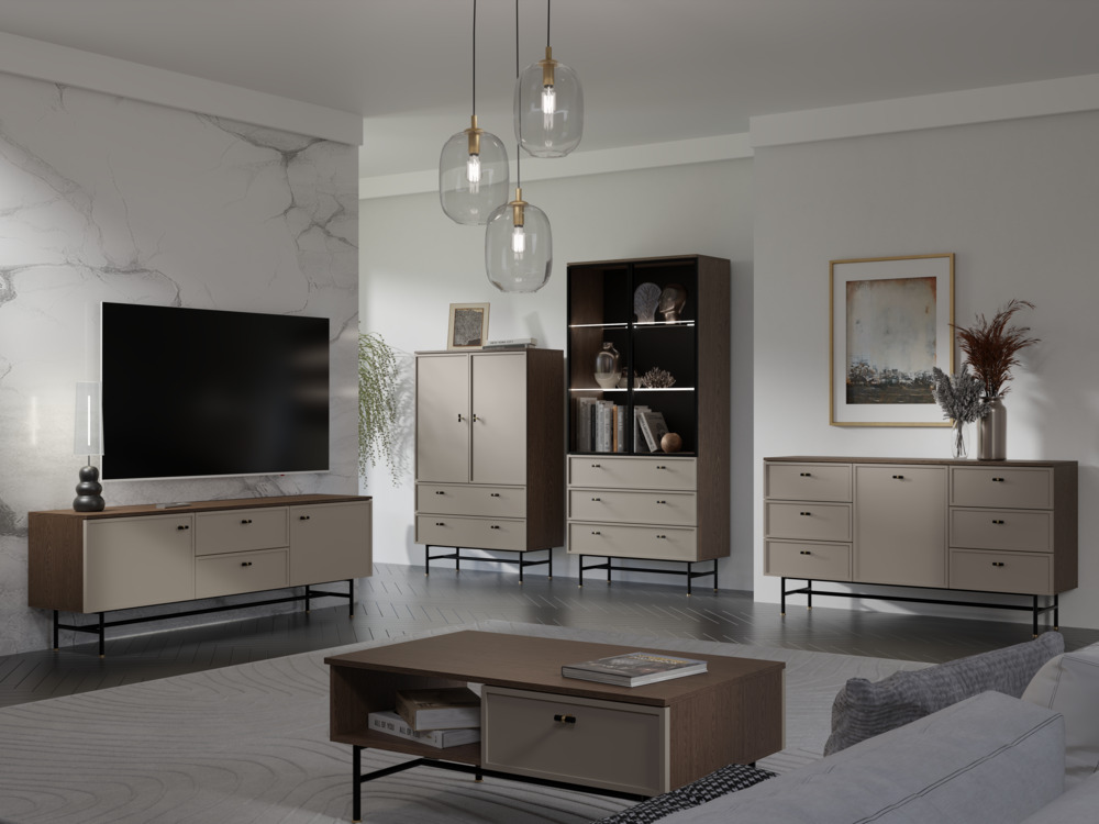 Nowoczesna komoda z drzwiami Desire Furniture kolekcja Elora