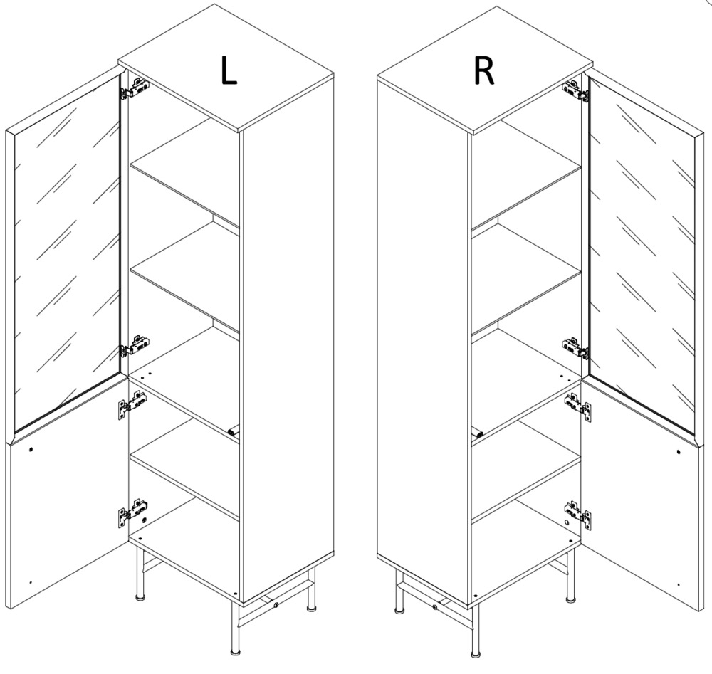 Witryna ELORA – rysunek techniczny
