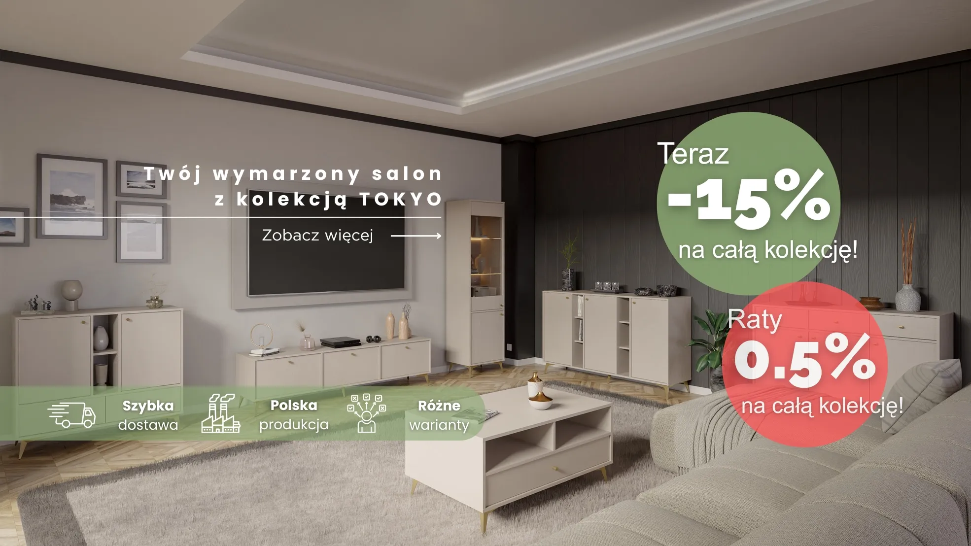 Zestaw mebli kolekcji Tokyo